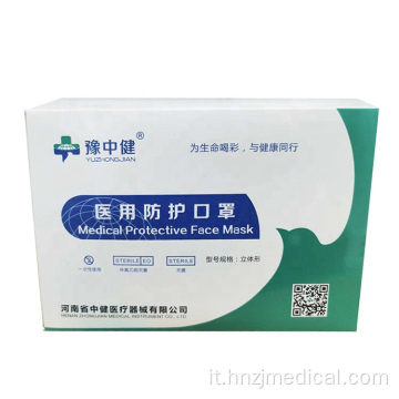 Maschera protettiva medica bianca 5ply